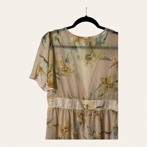 Women’s DAYTRIP BLOUSE TUNIC SHRUG SIZE MEDIUM FLORAL SHEER - Picture 9 of 11